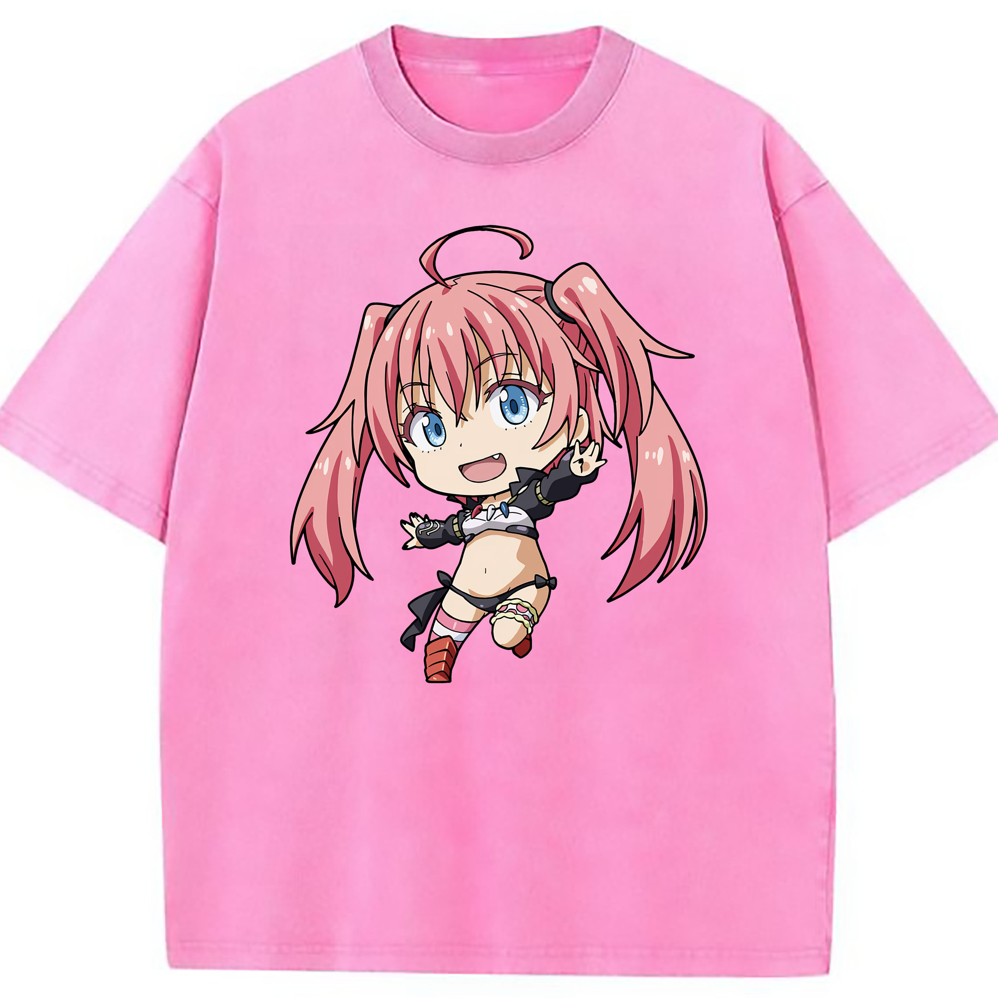 （画像用） 転スラ Regarding Reincarnated to Slime 綿100% ヴィンテージ風 半袖Tシャツ（フロントプリント）
